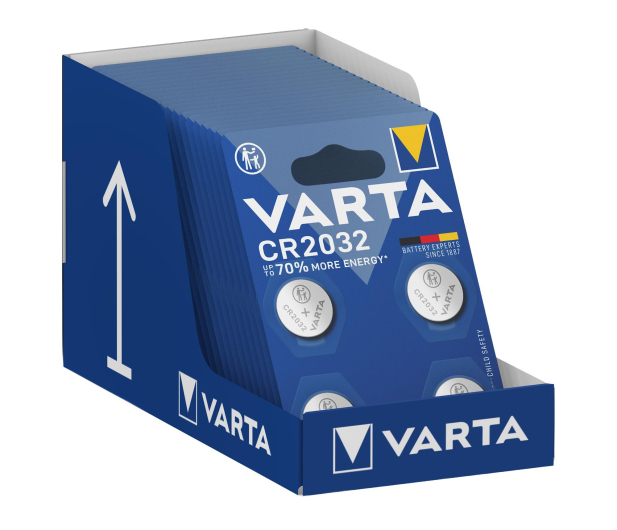 VARTA Litowe Baterie Pastylkowe CR2032 (4 szt.) 6032101404 - 1456633 - zdjęcie 2